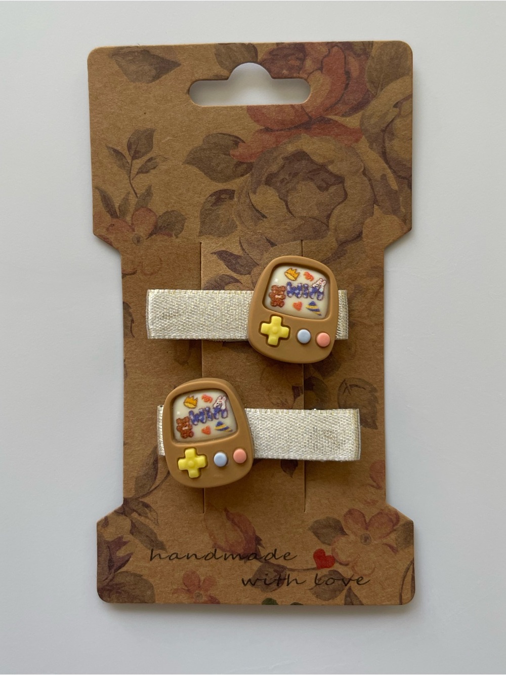 Handmade Retro Game Hair Clips Set | Y2K Gamer Hair | Cute Kawaii set of 2 clips